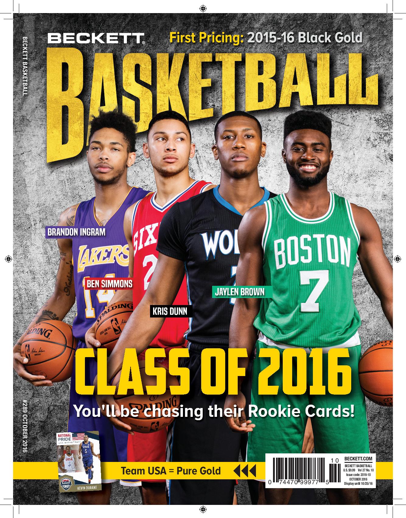 Basketball Cards Price Guide and Values Print Magazine Beckett Media